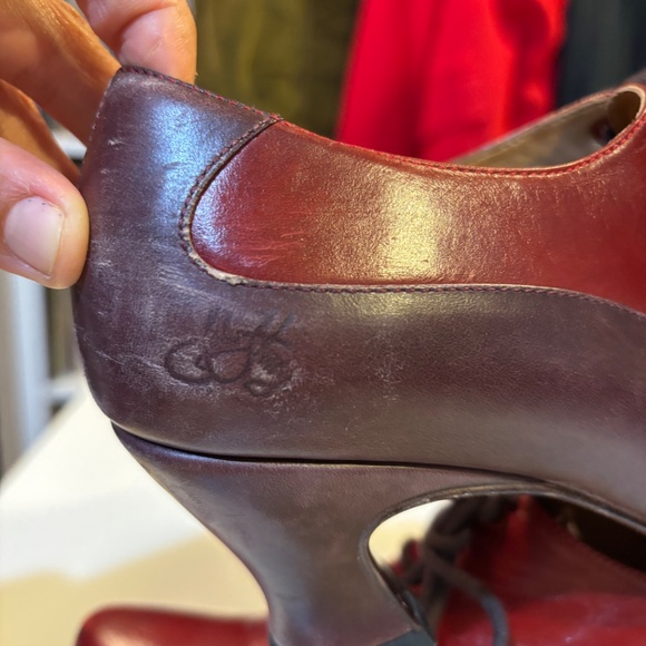 Two-tone Fluevog "secretary" loafers Sz. 7 - Picture 2 of 12